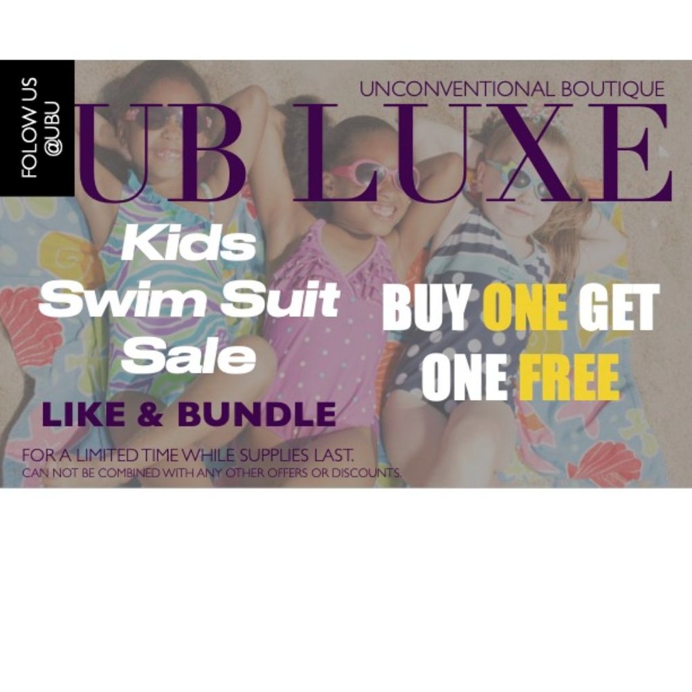 Kids Swim Suit Sale! Buy One Get One Free